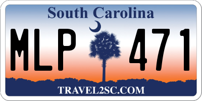 SC license plate MLP471