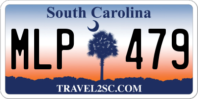 SC license plate MLP479
