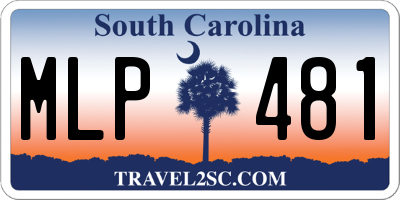 SC license plate MLP481