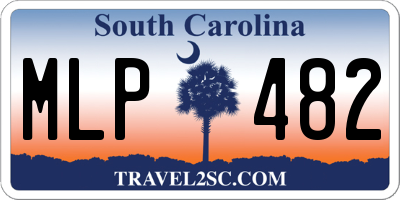 SC license plate MLP482