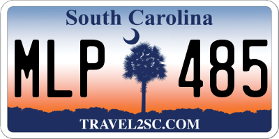 SC license plate MLP485
