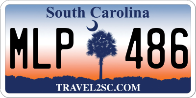 SC license plate MLP486