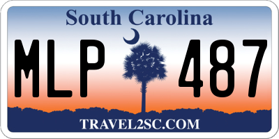SC license plate MLP487