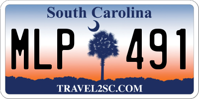 SC license plate MLP491