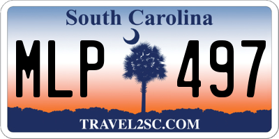 SC license plate MLP497