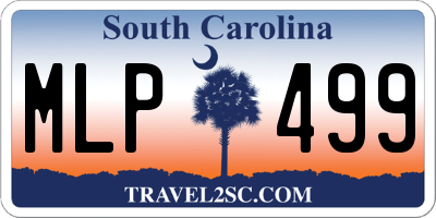 SC license plate MLP499