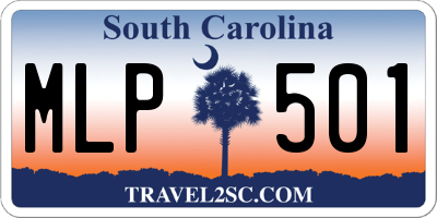 SC license plate MLP501