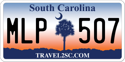 SC license plate MLP507