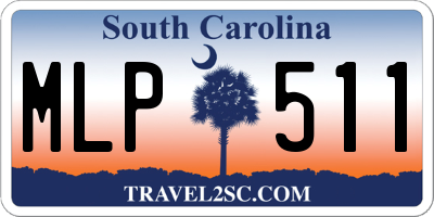 SC license plate MLP511