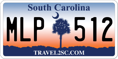 SC license plate MLP512