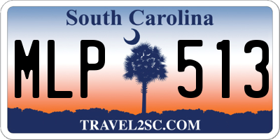 SC license plate MLP513
