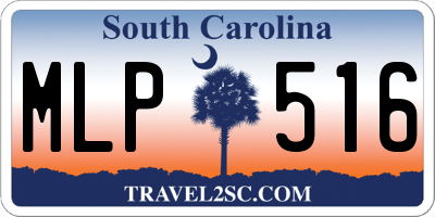SC license plate MLP516