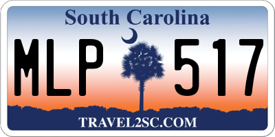SC license plate MLP517