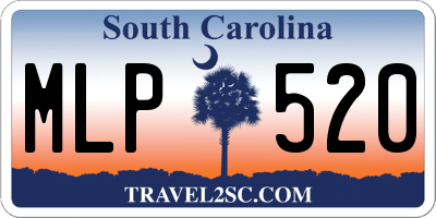 SC license plate MLP520