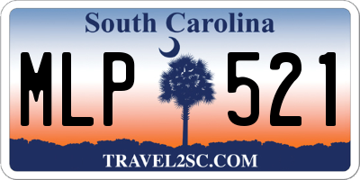 SC license plate MLP521