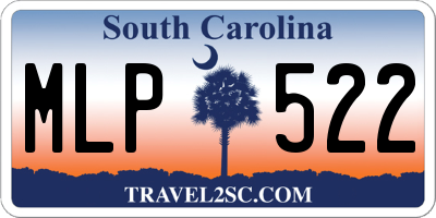 SC license plate MLP522