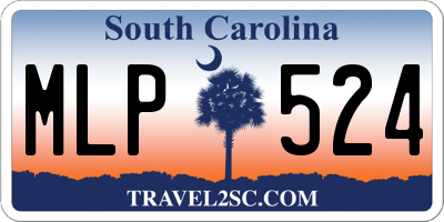 SC license plate MLP524