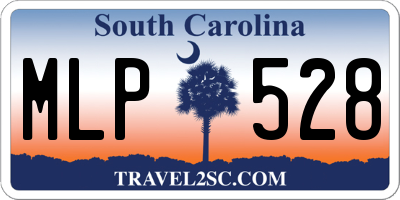 SC license plate MLP528
