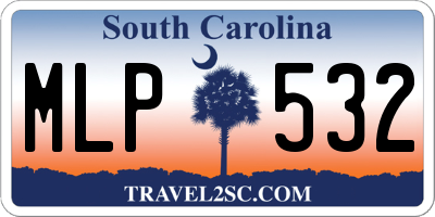 SC license plate MLP532