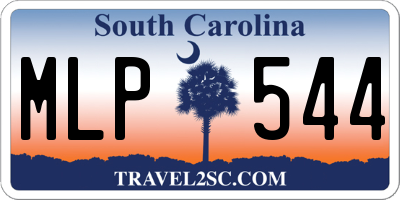 SC license plate MLP544