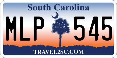 SC license plate MLP545