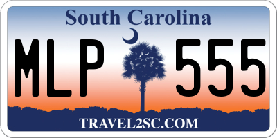 SC license plate MLP555