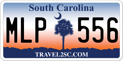 SC license plate MLP556