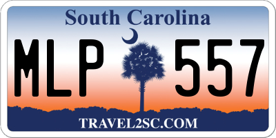 SC license plate MLP557