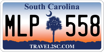 SC license plate MLP558