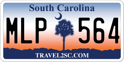 SC license plate MLP564