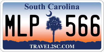 SC license plate MLP566