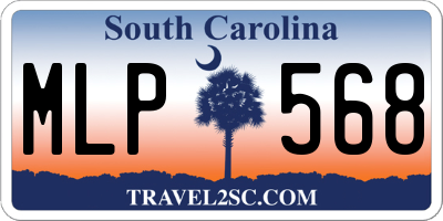 SC license plate MLP568