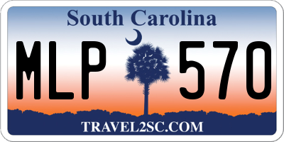 SC license plate MLP570