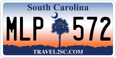 SC license plate MLP572
