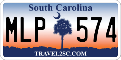 SC license plate MLP574