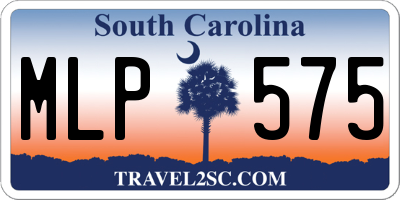 SC license plate MLP575