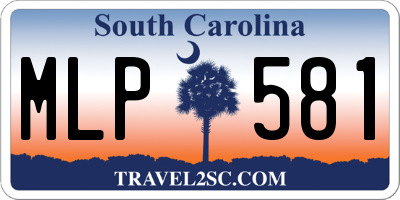 SC license plate MLP581