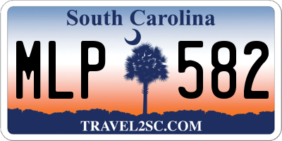 SC license plate MLP582