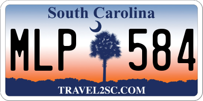 SC license plate MLP584