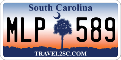 SC license plate MLP589