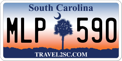 SC license plate MLP590