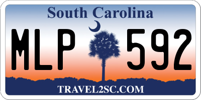 SC license plate MLP592