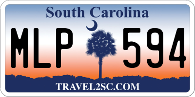 SC license plate MLP594