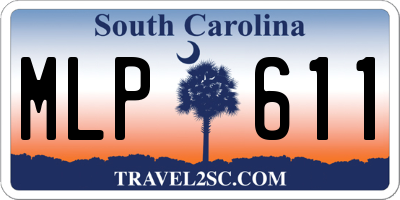 SC license plate MLP611
