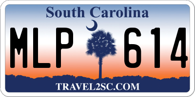 SC license plate MLP614