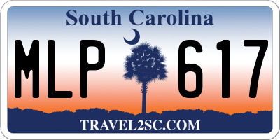 SC license plate MLP617