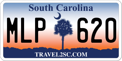 SC license plate MLP620