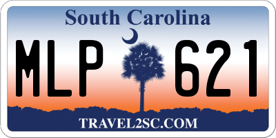 SC license plate MLP621