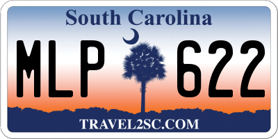 SC license plate MLP622