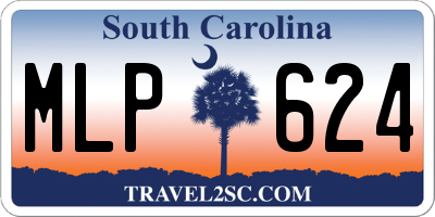 SC license plate MLP624